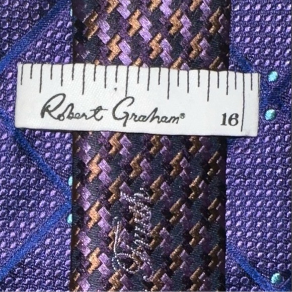 ROBERT GRAHAM Knowledge Wisdom Truth Embroidered Tie - Picture 3 of 7